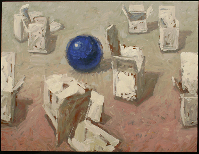 painting of boxes: realism